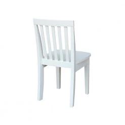 White Wood Kids Chair (Set of 2) by International Concepts -International Concepts Sales white international concepts kids chairs cc08 263p 66 1000