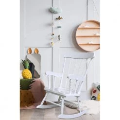 White Rocking Kids Chair by International Concepts -International Concepts Sales white international concepts kids chairs cr08 2465 76 1000