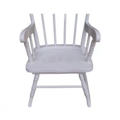White Rocking Kids Chair by International Concepts -International Concepts Sales white international concepts kids chairs cr08 2465 a0 1000