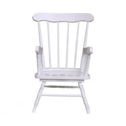 White Rocking Kids Chair by International Concepts -International Concepts Sales white international concepts kids chairs cr08 2465 c3 1000