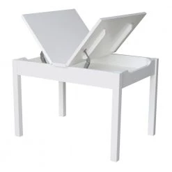 White Kids Storage Table by International Concepts -International Concepts Sales white international concepts kids tables chairs jt08 2532l 4f 1000