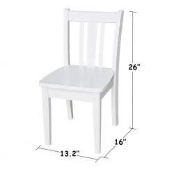 Jorden Lift-Top Storage 3-Piece White Kid's Table and Chair Set by International Concepts -International Concepts Sales white international concepts kids tables chairs k08 jt2532l cc105 2 40 1000