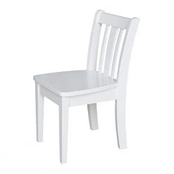 Jorden Lift-Top Storage 3-Piece White Kid's Table and Chair Set by International Concepts -International Concepts Sales white international concepts kids tables chairs k08 jt2532l cc105 2 44 1000