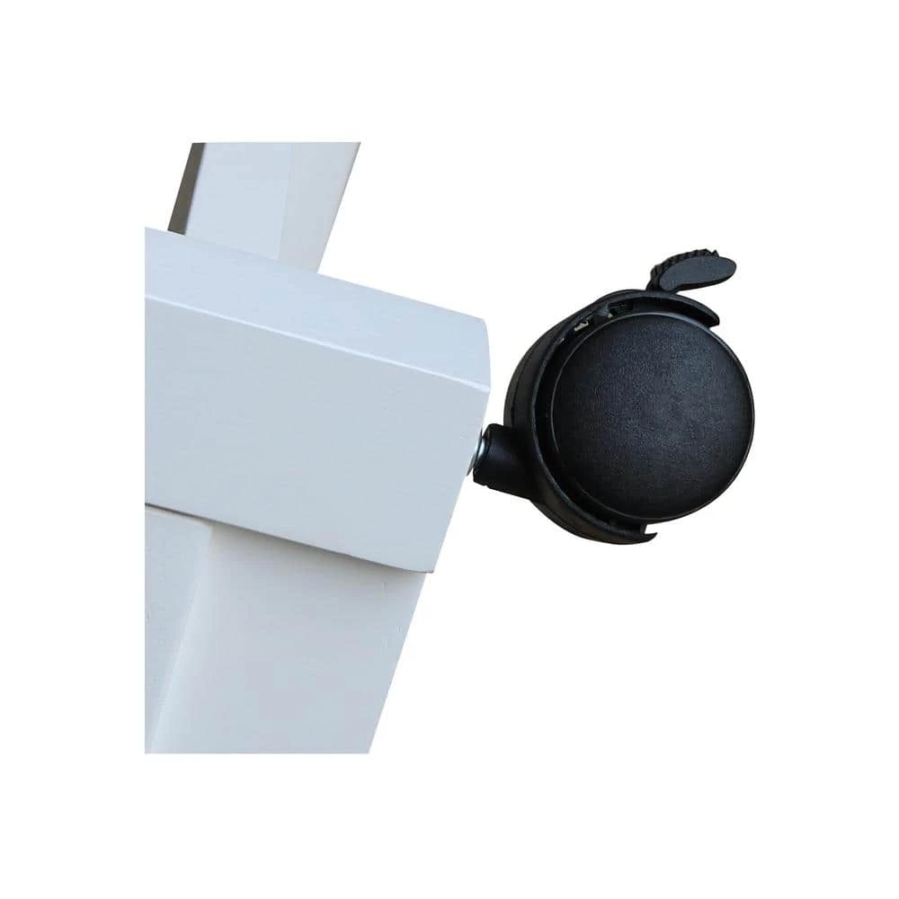 White Solid Wood Kitchen Cart by International Concepts 7 White Solid Wood Kitchen Cart by International Concepts - Image 7