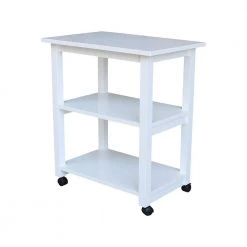 White Solid Wood Kitchen Cart by International Concepts 13 White Solid Wood Kitchen Cart by International Concepts -International Concepts Sales white international concepts kitchen carts wc08 185 c3 1000