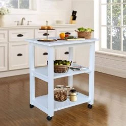 White Solid Wood Kitchen Cart by International Concepts 16 White Solid Wood Kitchen Cart by International Concepts -International Concepts Sales white international concepts kitchen carts wc08 185 fa 1000