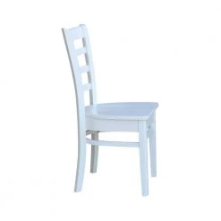 3-Piece 42 in. White and Natural Dual Drop Leaf Table Set with 2-Side Chairs by International Concepts -International Concepts Sales white natural international concepts dining room sets k02 42dp c08 617p 40 1000