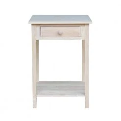Unfinished Storage End Table by International Concepts